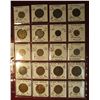 Image 1 : 667. (20) World Coins in a plastic page. All identified and in 2" x 2" holders, includes France, Ger