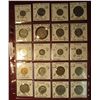 Image 1 : 668. (20) World Coins in a plastic page. All identified and in 2" x 2" holders, includes Great Brita