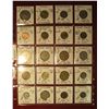 Image 1 : 669. (20) World Coins in a plastic page. All identified and in 2" x 2" holders, includes Greece, Gua