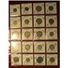 Image 1 : 670. (20) World Coins in a plastic page. All identified and in 2" x 2" holders, includes India, Isra