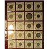 Image 1 : 671. (20) World Coins in a plastic page. All identified and in 2" x 2" holders, includes Italy, Jama