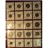 Image 1 : 675. (20) World Coins in a plastic page. All identified and in 2" x 2" holders, includes Singapore, 