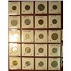 Image 2 : 676. (20) World Coins in a plastic page. All identified and in 2" x 2" holders, includes Switzerland