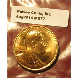 677. 1933-1945 Franklin Delano Roosevelt Presidential Inaugural Gem BU  Bronze Medal. 34mm. Struck a