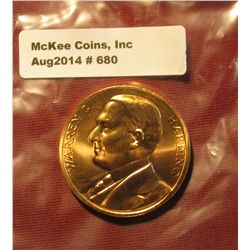 680. 1921-1923 Warren G. Harding Presidential Inaugural Gem BU  Bronze Medal. 34mm. Struck at the U.