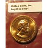 Image 1 : 691. 1865-1869 Andrew Johnson Presidential Inaugural Gem BU  Bronze Medal. "Peace Medal" Type with I