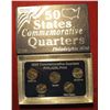 Image 1 : 700. 2005 Philadelphia Mint Five-Piece Set of Statehood Quarters in a specialty holder. Gem BU .