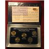 Image 1 : 706. 2007 Philadelphia Mint Five-Piece Set of Statehood Quarters in a specialty holder. Gem BU .