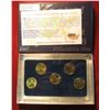 Image 2 : 706. 2007 Philadelphia Mint Five-Piece Set of Statehood Quarters in a specialty holder. Gem BU .