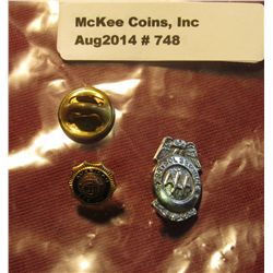 748. AAA Patrol Service Pinback & American Legion Pinback.