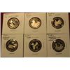 Image 1 : 749. 2009 S Five-Piece Proof Quarter Set. All in 2" x 2" holders.