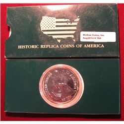 760. Large size 1873 CC Seated Liberty Dime Copy in holder, plated in .999 Fine Silver.