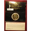Image 1 : 770. Large size 1714 Mexico "Royal Strike" 8 Escudos Copy in holder, plated in .999 Fine Silver.