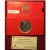 Image 1 : 771. Large size 1943 U.S. World War II Cent Copy in holder, plated in .999 Fine