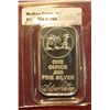 Image 1 : 784. One Ounce .999 Fine Silver, Silver Towne Ingot depicting Prospector with Mule and Mining rig.