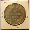 Image 2 : 795. 1844 France Silver 5 Francs. Depicts Louis Philippe I. VF.