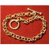 Image 2 : 824. Heavy round link silver bracelet weighs 17 grams