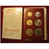 Image 1 : 850. 1970 Coins of Israel Jerusalem Specimen set in original packaging