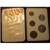 Image 1 : 851.    Britain’s First Decimal Coins, 5 coin set in a special presentation wallet