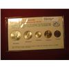 Image 1 : 897.   Philippines Modern Uncirculated Type Set, 5 coin set, coins are dated 1963-1964