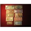 Image 1 : 936. 10 (ten) mixed World Banknotes, WWII era to present