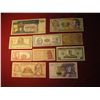 Image 1 : 939. 10 (ten) mixed World Banknotes, WWII era to present