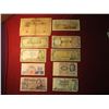 Image 1 : 945. 10 (ten) mixed World Banknotes, WWII era to present