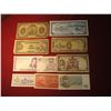 Image 1 : 947. 10 (ten) mixed World Banknotes, WWII era to present