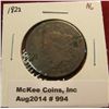 Image 1 : 994. 1822 Large Cent AG, clear date