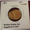 Image 1 : 1047. 1983 Lincoln Cent Off-Center Strike