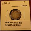 Image 1 : 1106. 1860-O Seated Liberty Half Dime F toned