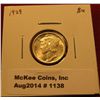 Image 1 : 1138. 1929 Mercury Dime BU