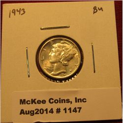 1147. 1943 P Mercury Dime BU