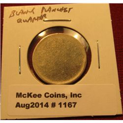1167. Blank Planchet – clad quarter
