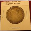 Image 1 : 1169. 1875 P Seated Liberty Half Dollar, G+