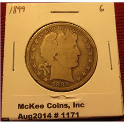 1171. 1899 P Barber Half Dollar G