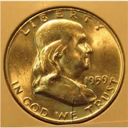 1196. 1959 P Franklin Half Dollar BU