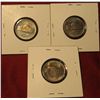 Image 2 : 1242. 3 Jefferson Nickels – 1952 PDS, all BU  toned, part of set break, all in Cointains