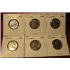 Image 1 : 1248. 6 Jefferson Nickels – 1962 PD, 1963 PD & 1964 PD, all BU  toned, part of set break, all in Coi