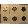 Image 2 : 1251. 6 Jefferson Nickels – 1971 PD & 1972 PD, all BU ; 1971-S Proof & 1972-S Proof, part of set bre
