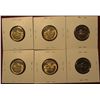 Image 2 : 1252. 6 Jefferson Nickels – 1973 PD & 1974 PD, all BU ; 1973-S Proof & 1974-S Proof, part of set bre