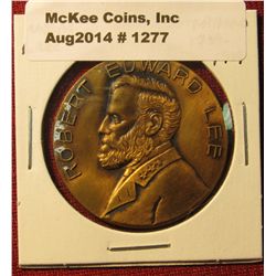 1277. Bronze commemorative medal featuring Robert E. Lee and his birthplace, Stratford 1729-1929