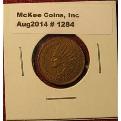 1284. 1776-1976 Bicentennial token, Indian Head Penny design obverse, reverse is advertising for Cor