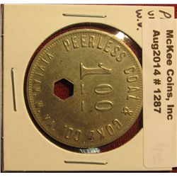 1287. Coal company scrip – Peerless Coal & Coke, Vivian, WV, $1.00 Payable in Merchandise Only