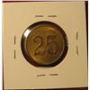 Image 2 : 1292. Vintage brass token – “25” on each side