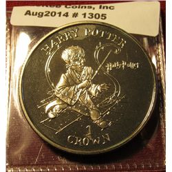 1305. 2001 Isle of Man “Harry Potter” 1 Crown coin