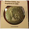 Image 1 : 1309. 2000 Republic of Liberia 10 Dollars commemorative coin Featuring the Statue of Liberty