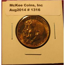 1316. Presidential medal – Harry S. & Elizabeth Truman 1945-1953 – high relief, proof-like, toned, a