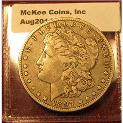 1318. 1897-O Morgan Silver Dollar VF