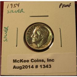 1343. 1954 P Proof SILVER Roosevelt Dime
